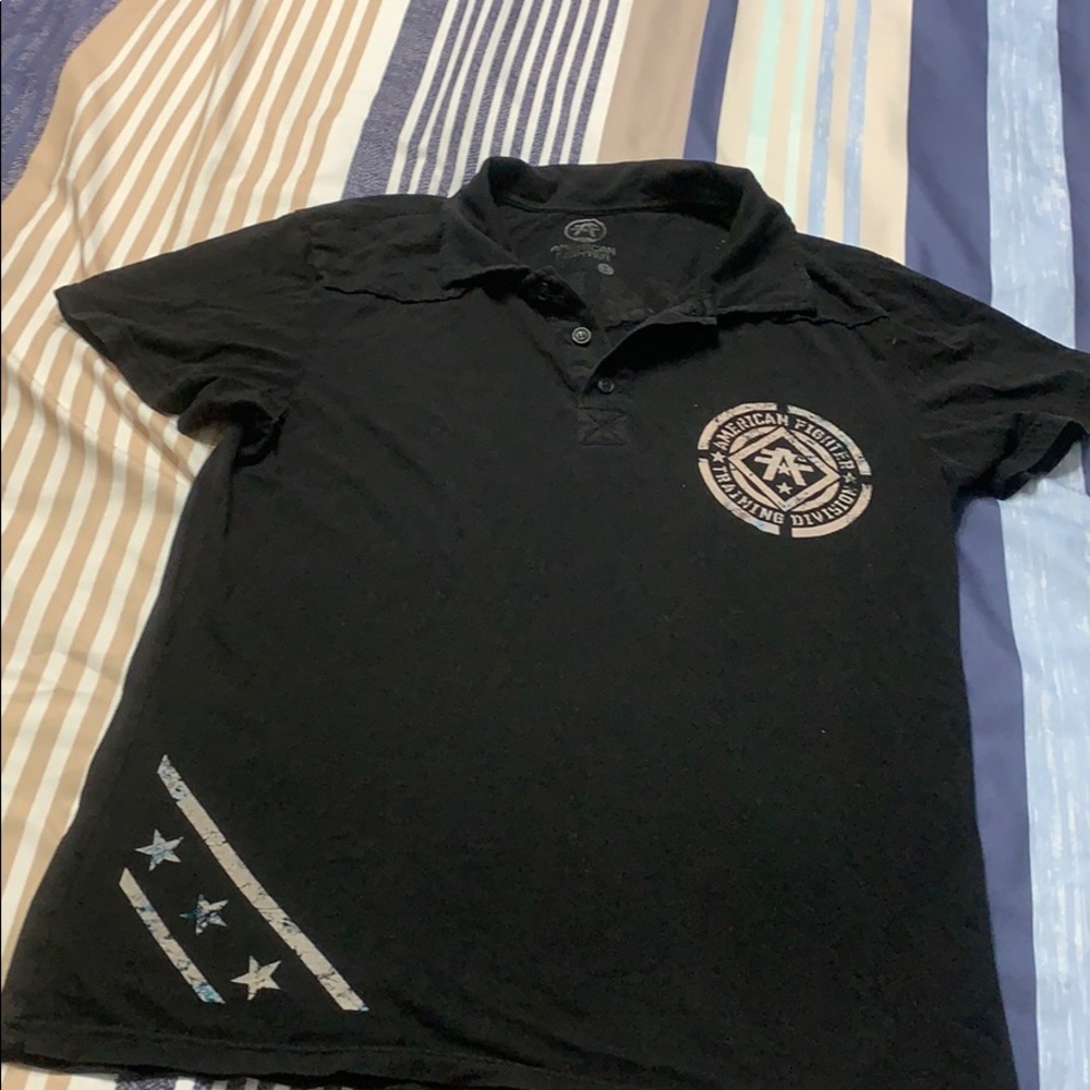 American fighter collared shirt